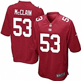 Nike Men & Women & Youth Giants #53 McClain Red Team Color Game Jersey,baseball caps,new era cap wholesale,wholesale hats